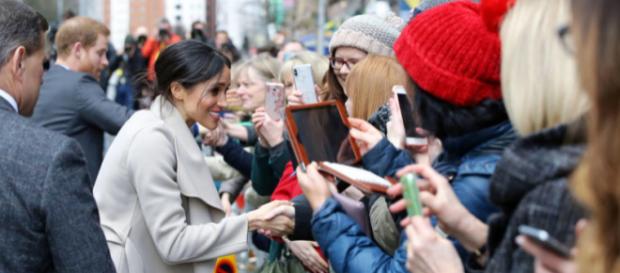 Prince Harry and Ms. Markle visit Belfast’s Crown Liquor Saloon (Image credit – Northern Ireland Office, Wikimedia Commons) Prince Harry and Ms. Markle visit Belfast’s Crown Liquor Saloon (Image credit – Northern Ireland Office, Wikimedia Commons)