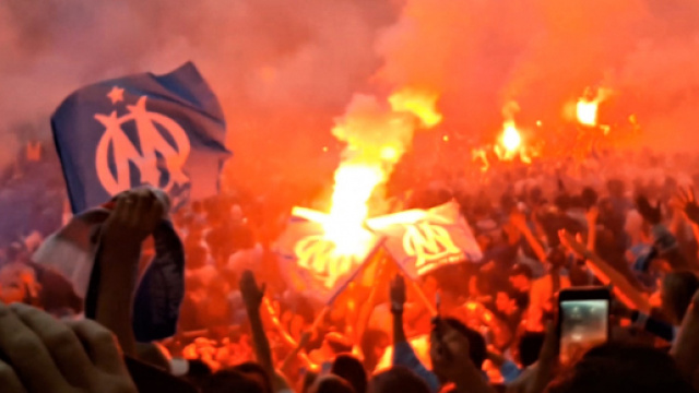 Les supporters de l'OM ont mis le feu au Vélodrome mercredi, malgré la défaite face à l'Atlético (Crédit photo : Alexandre Boero)