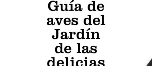 Portada de la Guía de aves del Jardín de las Delicias.