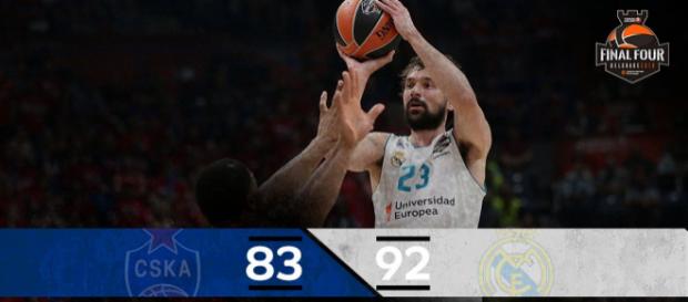 El Real Madrid a un paso de ganar la Euroliga. Fuente: @EuroLeague El Real Madrid a un paso de ganar la Euroliga. Fuente: @EuroLeague