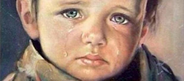 Menino que chora. (Foto/Reprodução via Google). Menino que chora. (Foto/Reprodução via Google).