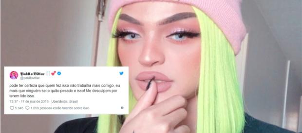 Pabllo mais uma vez gerou polêmica nas redes sociais Pabllo mais uma vez gerou polêmica nas redes sociais