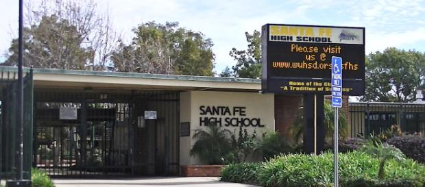 Santa Fe High School, in Santa Fe Springs, California - image credit Wikipedia Santa Fe High School, in Santa Fe Springs, California - image credit Wikipedia