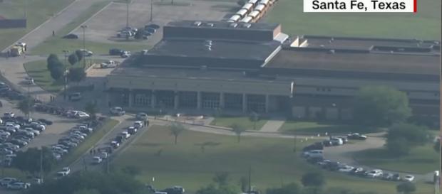 Shooting at Santa Fe High School in Texas -- image via CNN/YouTube Channel screencap Shooting at Santa Fe High School in Texas -- image via CNN/YouTube Channel screencap