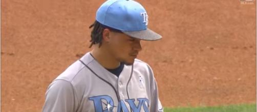 Now is the time for the Rays to trade Chris Aarcher. [image source: MVPFLF/Youtube]