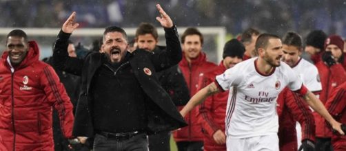 Gattuso 2018 esultanza Ac Milan