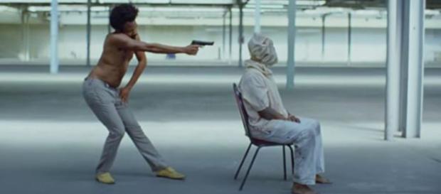 Cena do videoclipe de ''This Is America''. Foto: Reprodução. Cena do videoclipe de ''This Is America''. Foto: Reprodução.