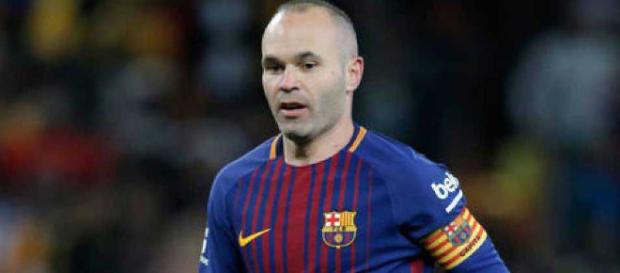 Iniesta con la camiseta del Barcelona Iniesta con la camiseta del Barcelona