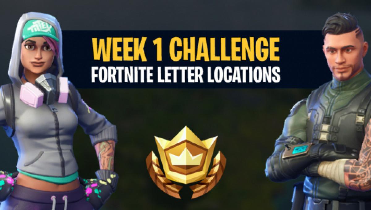 fortnite battle royale challenge fortnite letter locations - letter fortnite battle royale fortnite