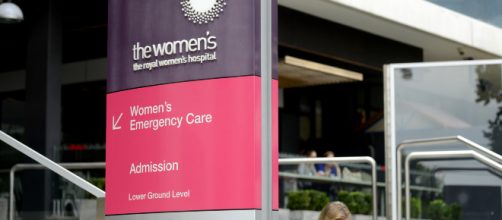 L'ingresso del Melbourne’s Royal Women’s hospital (Tracey Nearmy/AAP)