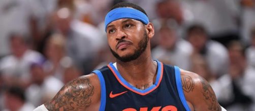 NBA trade rumors suggest the OKC Thunder are likely to trade Carmelo Anthony if he declines his early termination option. [Image via SI/YouTube]