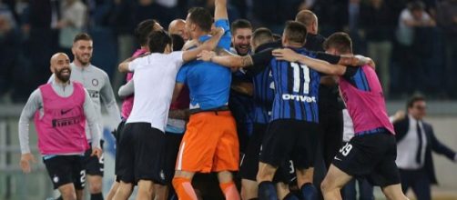 L'Inter festeggia la qualificazione in Champions League
