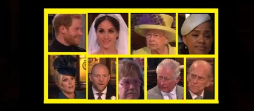 Royal wedding faces change their expressions during preacher's sermon. - [Photo: CNNTV News / YouTube screenshot]