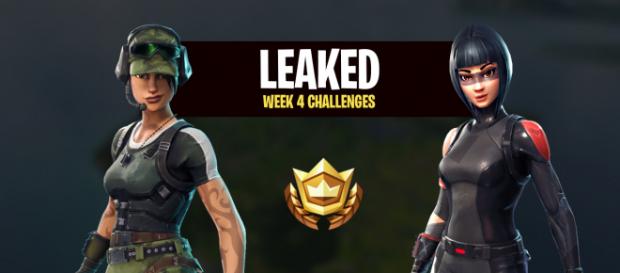 Week 4 challenges for "Fortnite Battle Royale" have been leaked. Image Credit: Own work Week 4 challenges for "Fortnite Battle Royale" have been leaked. Image Credit: Own work