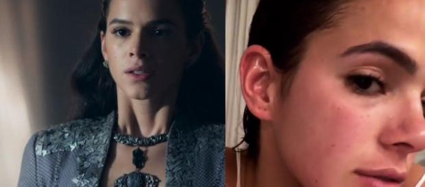 Bruna Marquezine se queima durante gravação de 'Deus Salve o Rei' Bruna Marquezine se queima durante gravação de 'Deus Salve o Rei'