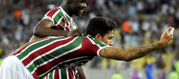 Pedro é o artilheiro do Fluminense em 2018 (Foto: Globo.com) Pedro é o artilheiro do Fluminense em 2018 (Foto: Globo.com)