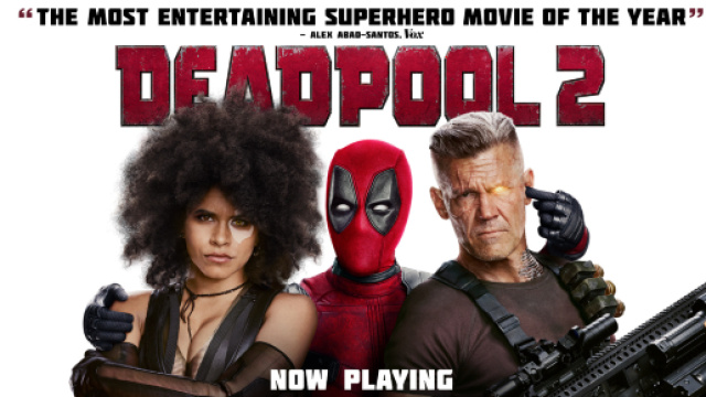 Deadpool insieme a Cable e Domino sulla locandina di 'Deadpool 2'