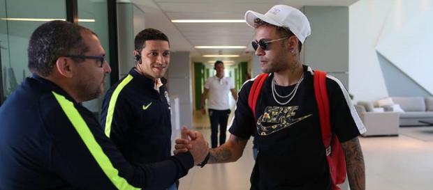Atacante Neymar se apresenta na Granja Comary - Foto: Lucas Figueiredo / CBF Atacante Neymar se apresenta na Granja Comary - Foto: Lucas Figueiredo / CBF