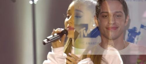Is Ariana Grande DATING Saturday Night Live's Pete Davidson?- Image collage BBC & Vlevver News | YouTube