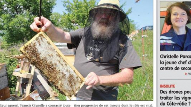 Principal organe d'information de l'Ardèche, le Réveil fait sa une sur les difficultés des apiculteurs et la disparition des abeilles