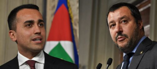Les deux vainqueurs de l'élection anti-système en Italie: Luigi Di Maio et Matteo Salvini