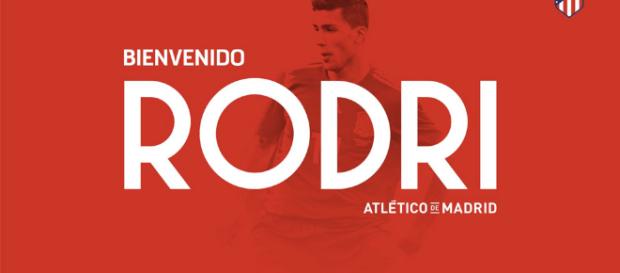 El Atlético de Madrid ficha a Rodri El Atlético de Madrid ficha a Rodri