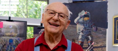 Astronaut Alan Bean in his studio. image credit - Barbara Brannon, Flickr