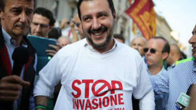 Matteo Salvini contro l'immigrazione incontrollata