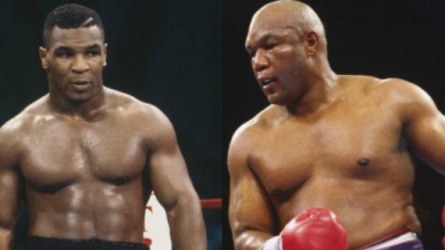 Mike Tyson e George Foreman, protagonisti dell'ultimo libro di Dario Torromeo