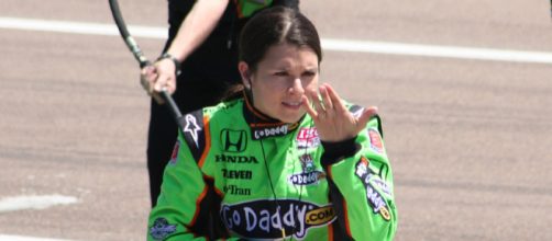 Danica Patrick crashes in her final race of her career. - [Photo Credit: Nickledford / Wikimedia Commons]