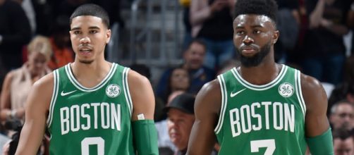 Jayson Tatum and Jaylen Brown will try to propel the Boston Celtics to a big Game 7 win tonight over Cleveland. - [NBA / YouTube screencap]
