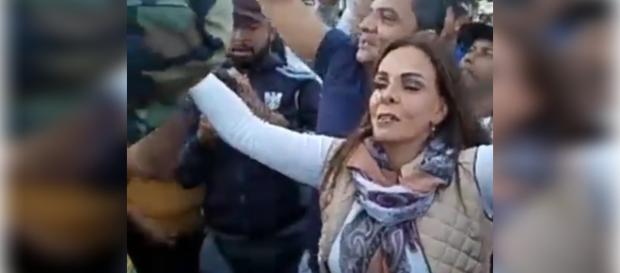 Sula Miranda se une aos caminhoneiros em greve. (foto reprodução). Sula Miranda se une aos caminhoneiros em greve. (foto reprodução).