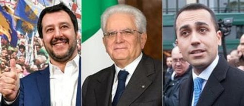 Salvini Mattarella e Di Maio: i protagonisti della crisi politica
