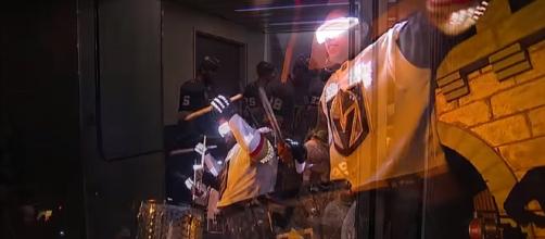 Vegas put on a show before game 1 of the Stanley Cup Final. [image source: SPORTSNET - YouTube]
