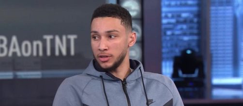 The Sixers' Ben Simmons wouldn't mind if his team added LeBron James next season. - [Image via NBA on TNT / YouTube screencap]
