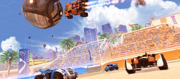 La arena más nueva de "Rocket League: Salty Shores". La arena más nueva de "Rocket League: Salty Shores".