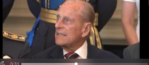 Prince Phillip attended the Royal wedding despite a cracked rib. (Image via The Royal Family Channel/YouTube screenshot). Prince Phillip attended the Royal wedding despite a cracked rib. (Image via The Royal Family Channel/YouTube screenshot).