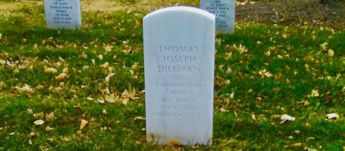 Headstone of Marine Sergeant Thomas J. Sullivan [Daniel Sullivan]