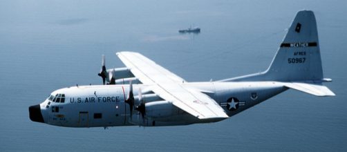 A WC-130H Hercules aircraft in-flight (Image credit - Kit Thompson, Wikimedia Commons)