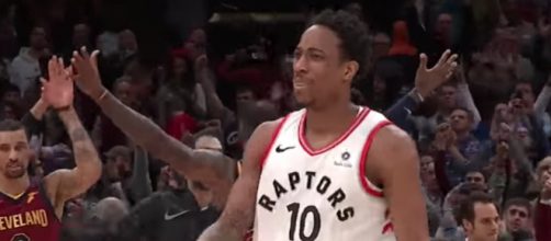 DeMar DeRozan and the Raptors will try to bounce back in Game 2 against the Cavs on Thursday night. [Image via ESPN/YouTube]