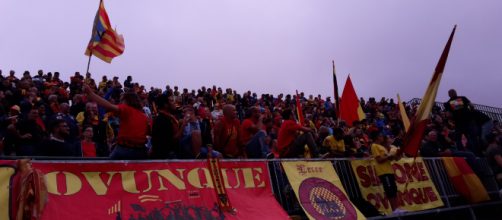 I tifosi del Lecce nella trasferta di Melfi dello scorso campionato.
