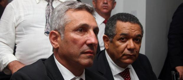 Alexandre Campello com o vice-presidente do clube (Foto: Vasco) Alexandre Campello com o vice-presidente do clube (Foto: Vasco)