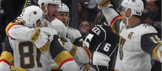 Vegas after defeating Los Angeles in round one - image - USA Today/YouTube Vegas after defeating Los Angeles in round one - image - USA Today/YouTube