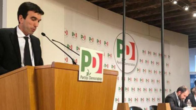 Maurizio Martina in occasione della direzione del Pd