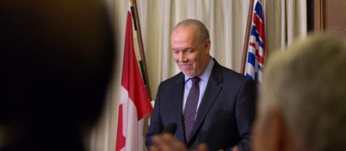John Horgan speaks out against Trans-Mountain purchase by the Canadian government. [image source: BC NDP - Wikimedia Commons]