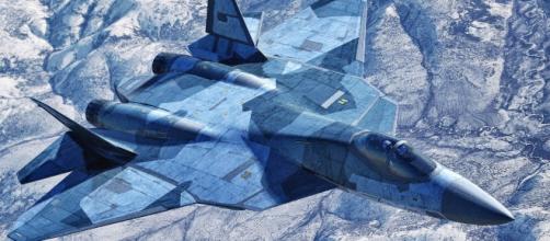 The SU -57 file photo- [Image credit - Russian weapons/youtube]