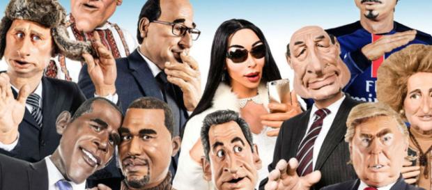 Algunos de los políticos y famosos parodiados en Les Guignols de l'Info, desde Putin y Trump a Chirac y Sarkozy. Algunos de los políticos y famosos parodiados en Les Guignols de l'Info, desde Putin y Trump a Chirac y Sarkozy.