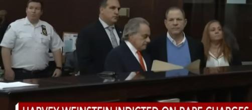 Harvey Weinstein formally hearing his criminal accusations. - [CBS News / YouTube Screencap]