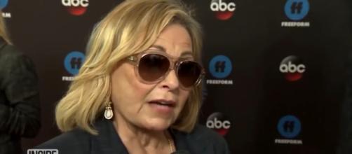 Roseanne Barr goes on a racist Twitter tyrant. [Image source: InsideEdition/YouTube]