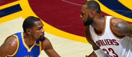 Game 1 of the NBA Finals between the Warriors and Cavs tips off on Thursday night (ABC). [Image source: NBA - YouTube]
